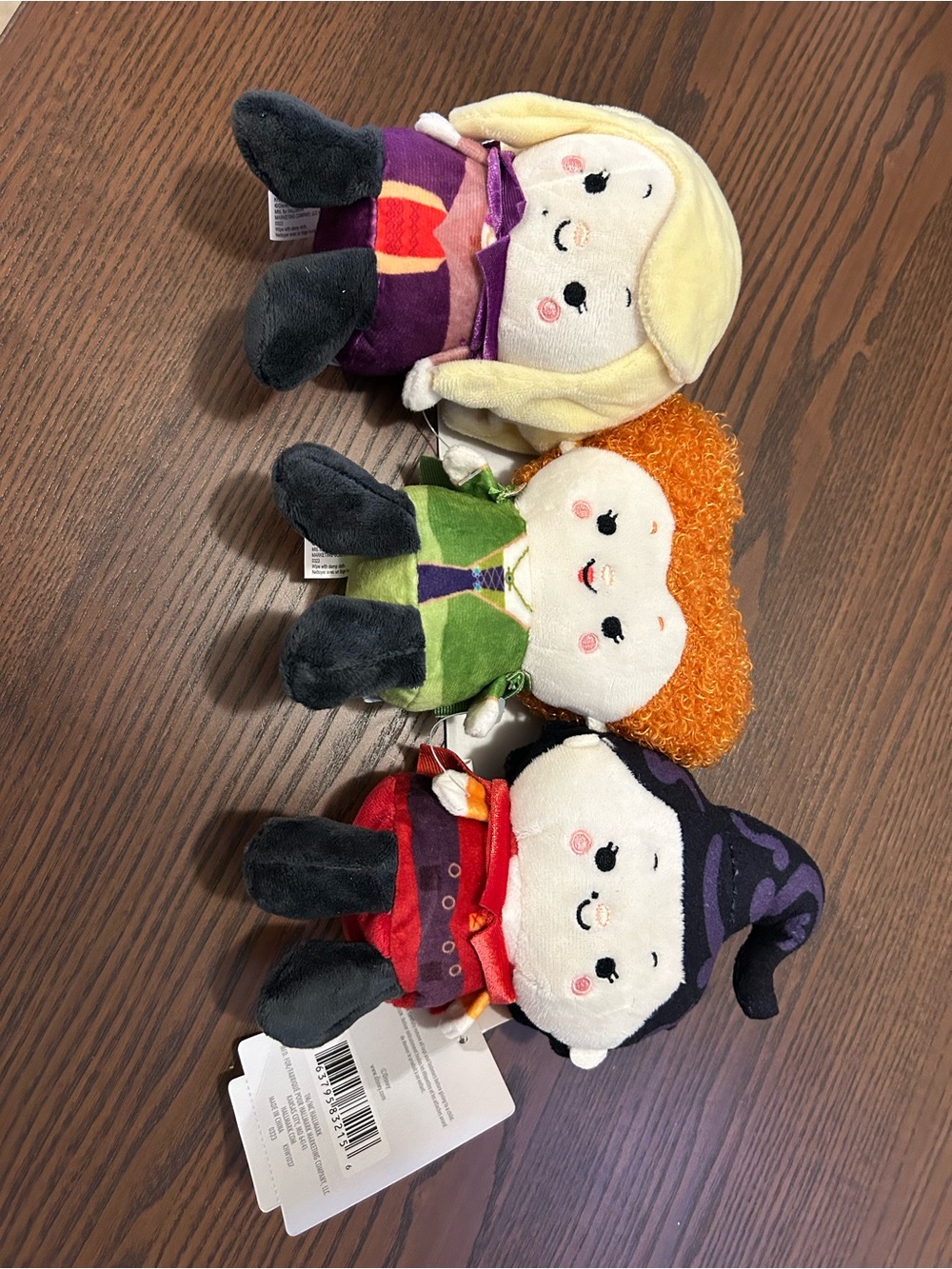 Hocus Pocus Plush Halloween Witch Trio - Assorted Colors
